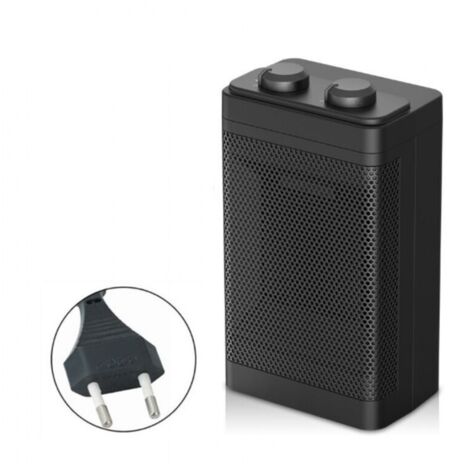 Chauffage Soufflant PTC, Chauffage Electrique Céramique Thermostat Réglable avec deux réglages de chaleur,1500W 70°Oscillant Radiateur Electrique