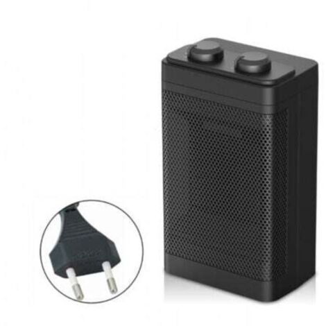 Chauffage Soufflant PTC, Chauffage Electrique Céramique Thermostat Réglable avec deux réglages de chaleur,1500W 70°Oscillant Radiateur Electrique