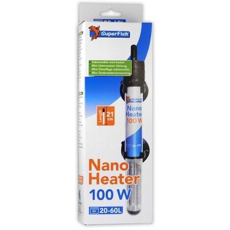 Chauffage Thermostat 100W Pour Nanos Aquariums D'Eau Douce Ou D'Eau De Mer