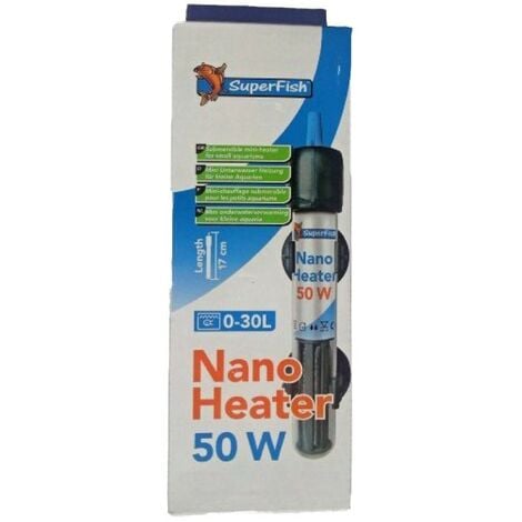 SUPERFISH ECO NANO HEATER 50W 0-30L pour aquarium - 13.48€