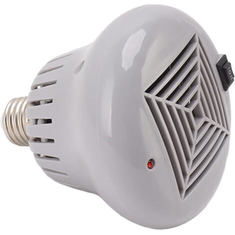 LAFOMUKEA Chauffage ventilateur pour animaux de compagnie, 3 niveaux de puissance, arrêt automatique, poêle pour niche, avec boîtier ignifuge et voyant lumineux de fonctionnement