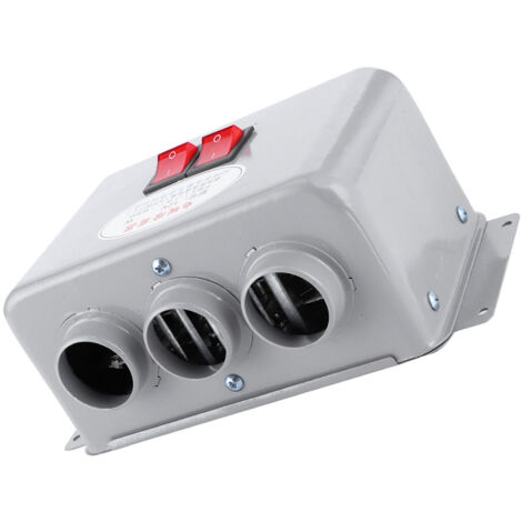 Chauffage voiture 12V compact 3 trous 600W‑800W, dégivrage rapide hiver, chauffage efficace silencieux