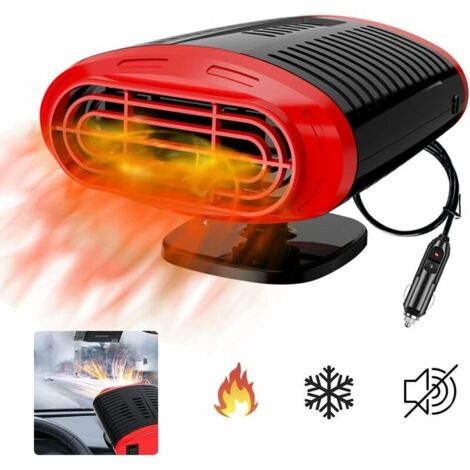 Chauffage Voiture Pare-Brise de Dégivreur de Voiture, Refroidisseur de Voiture Portable, avec Support Rotatif à 360 Degrés Chauffage Voiture Allume Cigare