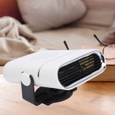Chauffage Voiture Portable Puissance Élevée Multifonction Dégivrage Pare-brise Blanc 12V 150W ABS PC 345g
