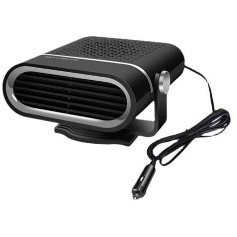 Chauffage Voiture,12V Chauffe Voiture Rapide Portable,Déshumidificateur de Pare-Brise pour Voiture Buggy et Remorque,150W Chauffage et Refroidissement Rapide 2 en 1（noir）