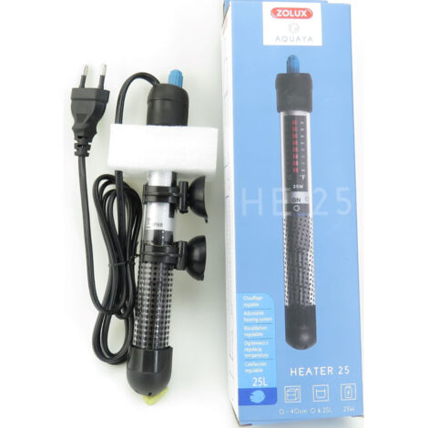 Chauffage - Zolux - Pour aquarium - Température réglable jusqu'a 34°C - 25W