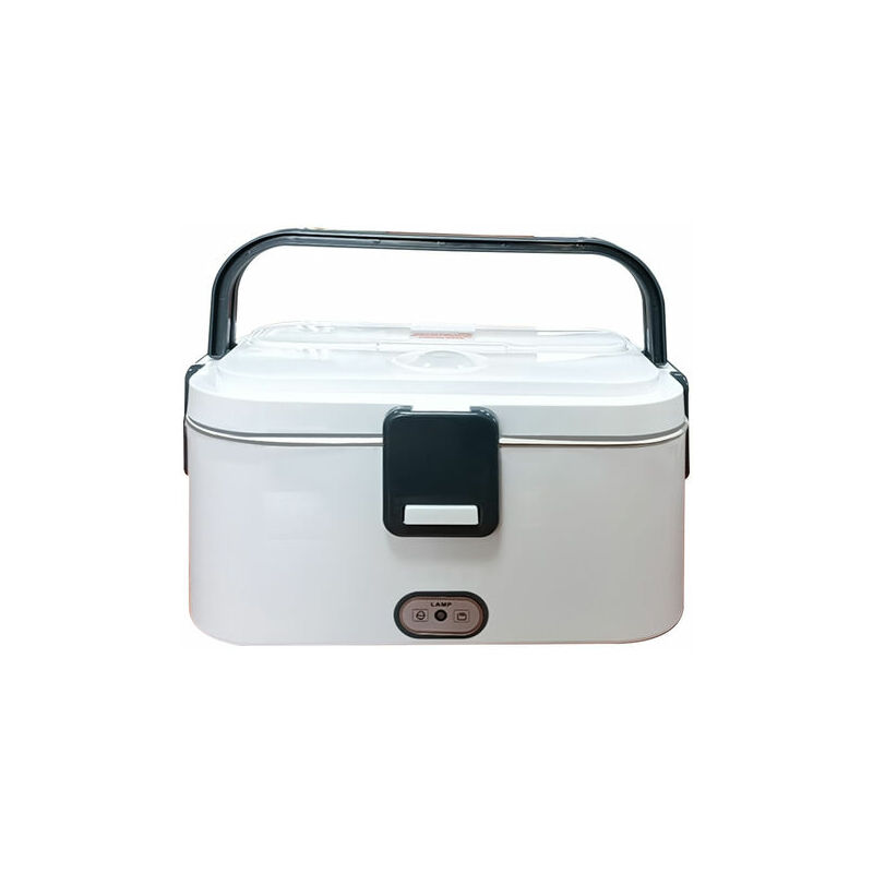 Ormromra - Chauffante 1,8L Lunch Box Electrique - 12V 24V 220V 3 en 1 Boite Chauffe avec Sac et Amovible Acier Inox Bote à Repas pour Voiture Camion