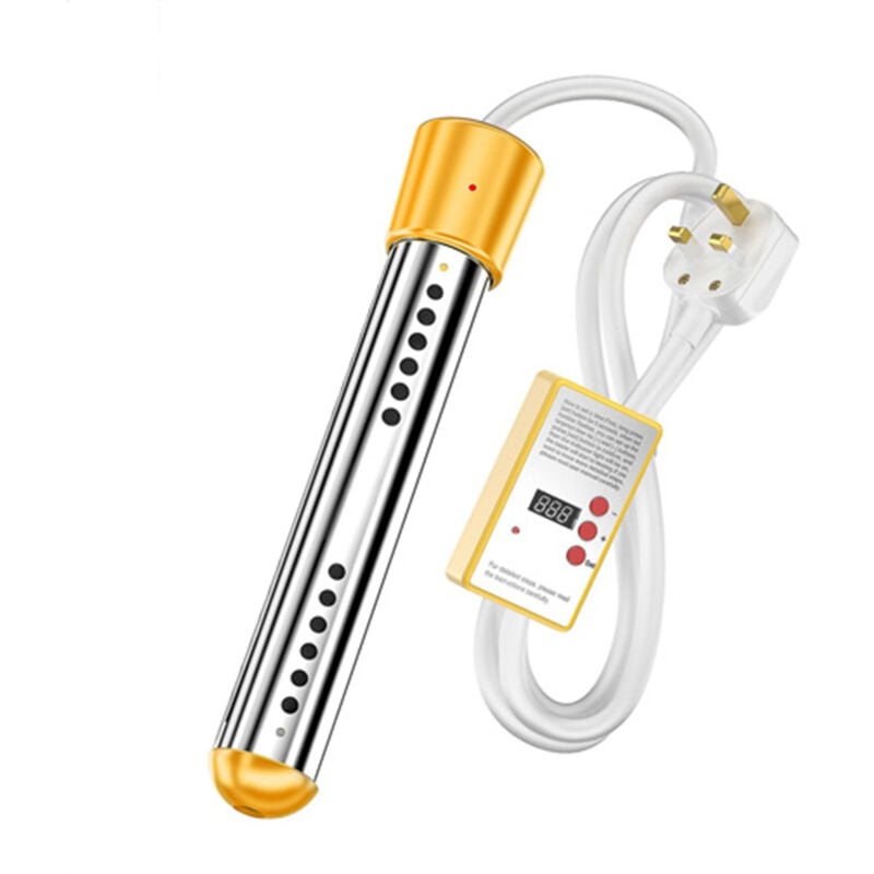Bluedeer - Chauffe-bain 3000w Chauffe-eau électrique à immersion Chauffe-eau de voyage, Chauffe-eau électrique à immersion en acier inoxydable,