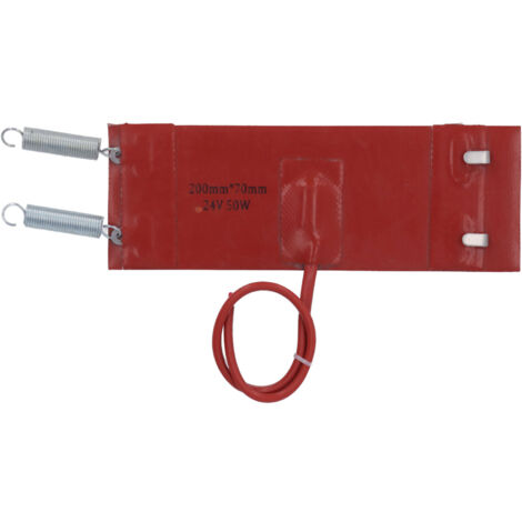 Chauffe-bain d'huile silicone 50W 24V DC, ignifuge et imperméable, isolation thermique optimale, universel pour carter