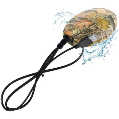 Chauffe Bain d'Oiseaux pour l'Extérieur en Hiver Dégivreur de Bain d'Oiseaux avec Contrôle Thermostatique pour Patio Cour Pelouse--