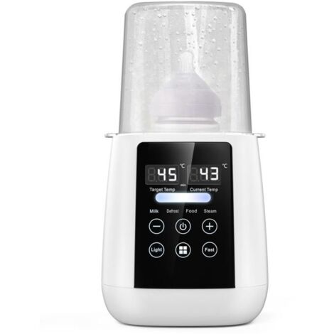 Chauffe-Biberon 6 en 1,Sterilisateur Biberon,chauffe aliments pour bébé,Stérilisateur multifonctionnel,sans BPA
