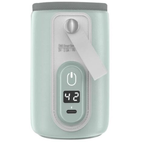 Chauffe-biberon portable, chauffe-biberon USB pour lait maternel et formule avec écran LCD, réchauffement rapide et précis