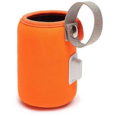 Chauffe-biberon portable USB - Sac chauffant orange
