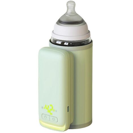 chauffe-biberon  Pour Bb En Dplacement Thermos Usb Biberon Chauffe-biberon Portable Avec Indicateur De Temprature Thermos Portable Avec Batterie R