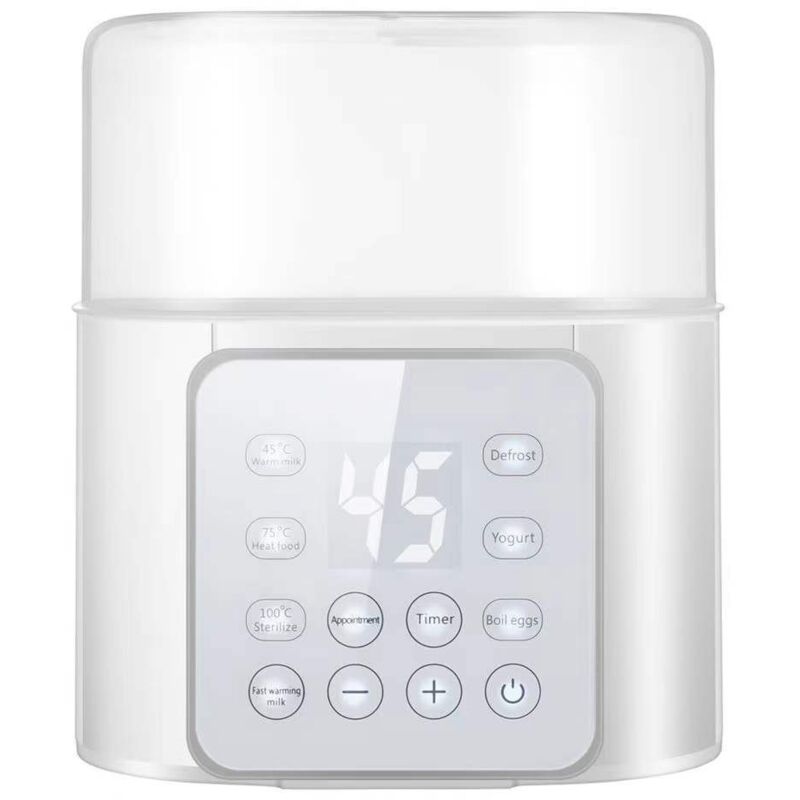 Chauffe-biberon rapide et portable avec contrôle précis de la température, écran d'affichage LCD, minuterie, dégivreur, stérilisateur,