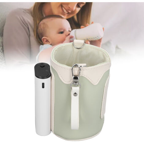 Chauffe-biberon rechargeable - Chauffe lait portable avec écran numérique - 21 niveaux de température ajustables (40-60°C) - Sac chauffant universel pour biberons - Usage voyage et domicile