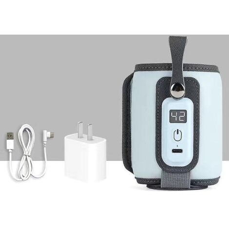chauffe-biberon Universel - Couleur, 5 Vitesses Rglables, Chauffe-biberon Usb Portable, Chauffe-biberon Pour Voiture, Chauffe-biberon Pour Bb, Pou
