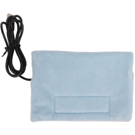 Chauffe-biberon USB bleu coton, chauffage bébé portable pour voiture et déplacements