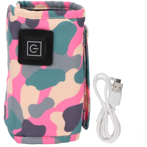 Chauffe-biberon USB portable avec 3 niveaux de température et attache Velcro - Réchauffeur nomade