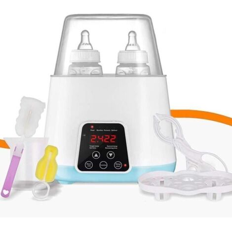 Chauffe Biberons Électrique Multifonction Portable Double Bouteille - Marque - Modèle - Bleu - Bébé
