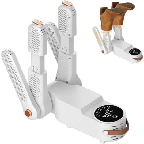 Sèche-chaussures électrique Avec Minuterie 5 Positions – Support Pliable à 180°, Désodorisation, Silencieux | Pour Chaussures, Bottes, Gants, Casques - 5