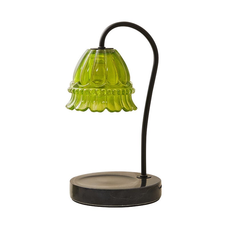 Chauffe-bougie électrique, lampe décorative, lampe de fusion de bougie, chauffe-cire pour bougies parfumées, vert