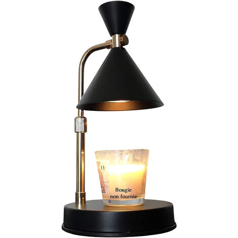 Lampe de cire fondue, chauffe-bougie en métal pour cire parfumée, lampe de  table d'allumage, brûleur de cire, lampe décorative pour la maison et le  bureau – Blanc : : Maison