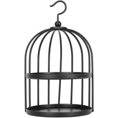 Chauffe-cire à cacheter style cage à oiseaux noir avec crochet suspendu - Four à cire métallique robuste pour artisanat DIY