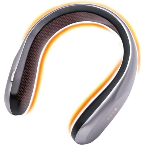 Chauffe Cou, Cache Cou & Mains Rechargeable Professionnel Ajustable 4 Températures idéal pour l'extérieur Intérieur Adultes Enfants Aînés Travail, Neck-Warmer-Chauffe