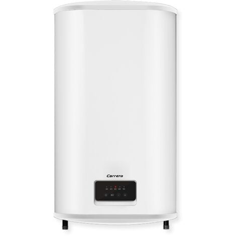 Carrera Chauffe-eau electrique plat multi-positions 47L - norme NF CE IPX4 - 2 personnes - Blanc