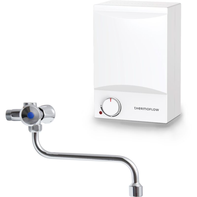Thermoflow - Chauffe-eau 5 l sur plan basse pression 2 kW + robinetterie