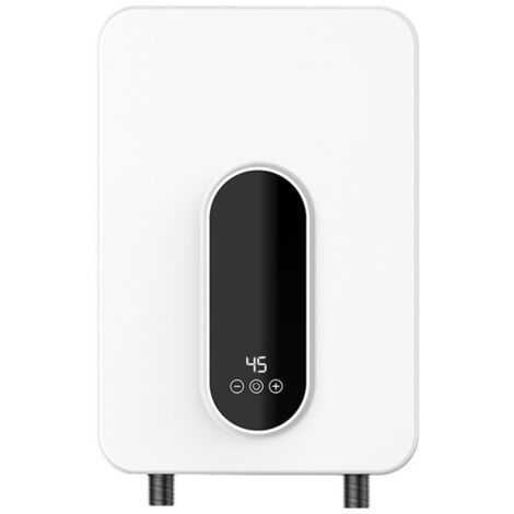 Chauffe-Eau 5500W Chauffe-Eau Instantané sans Réservoir Thermostat Chauffage À Induction Smart Touch Radiateurs Électriques Douche Automatique,éConomie D'éNergie