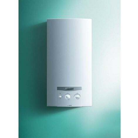 Chauffe-eau à batterie faible en NOx Vaillant atmoMAG mini 114/1 I Type B (GPL) chambre ouverte tirage naturel Blanc