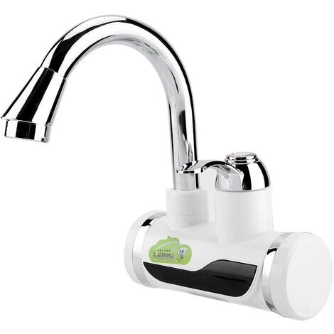 Chauffe-eau chaud et froid d&39eau chaude de robinet électrique d&39entrée d&39air de côté de l&39affichage numérique de la température(Plus de pliage)