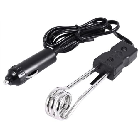 Chauffe-Eau De Voiture, 12V Mini Chauffe-eau d'immersion Portable Pour Voiture électrique, Idéal Pour Les Pique - niques de Camping de Voyage, Le Café ou Le thé d'eau Bouillante en Plein Air-VSIAISV