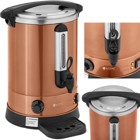 Chauffe-eau double paroi avec égouttoir 13,5 L 2500 W orange
