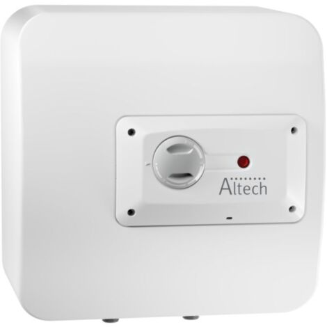 Chauffe-eau électrique 15 litres sur évier – Capacité A – Raccords diélectiques fournis – Pour espaces restreints – Altech