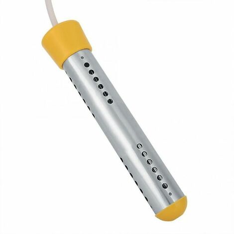 Chauffe-eau électrique 1500W 220V Immersion instantanée Piscine Chauffe-eau Chaudière Anti-brûlure Maison Voyage Salle de bains Douche Chauffe-eau Tige EU Plug