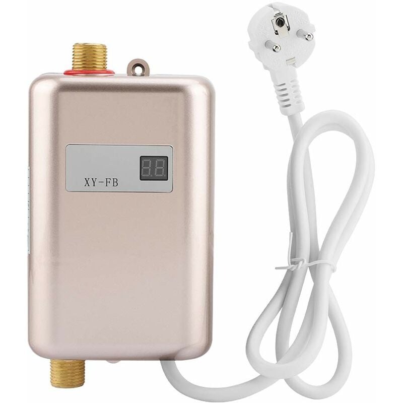 Ej.life - Mini chauffe-eau sans réservoir, 220V 3800W Mini Chauffe-eau instantané électrique sans salle de bains Cuisine Cuisine Chauffe-eau