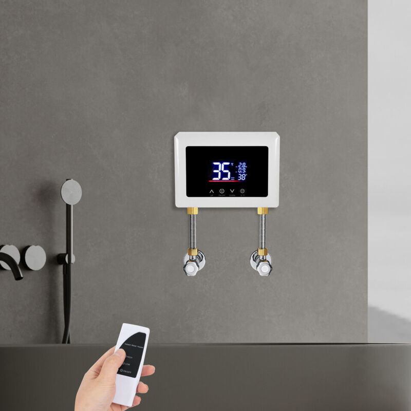 Chauffe-eau électrique 5500W Chauffe-eau rapide Avec affichage led