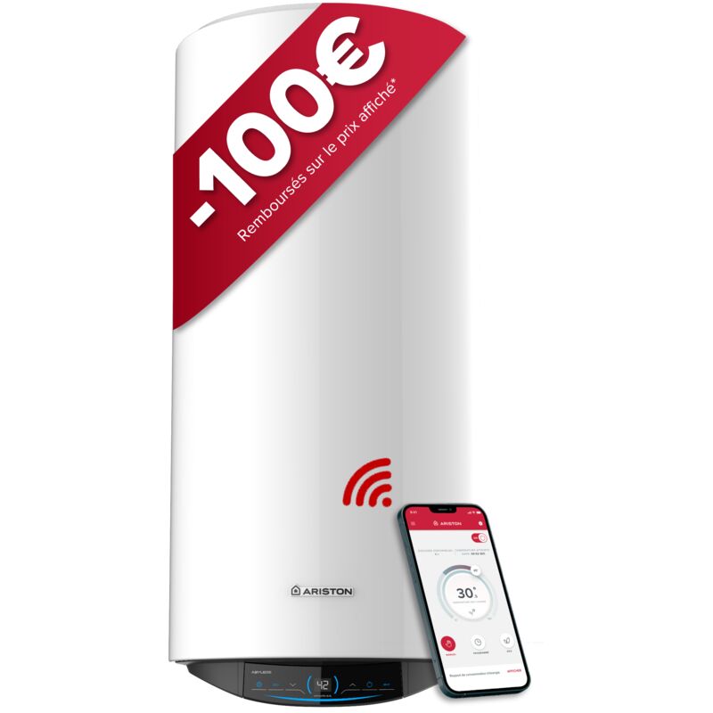 Ariston - Chauffe-eau électrique abyleos xpert wifi 150 litres - Vertical Mural - Flexibilité Énergétique - Stéatite