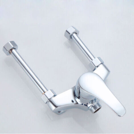 Chauffe-eau électrique en cuivre robinet mélangeur en forme de U accessoires de robinet chaud et froid interrupteur robinet de douche exposé universel en acier inoxydable
