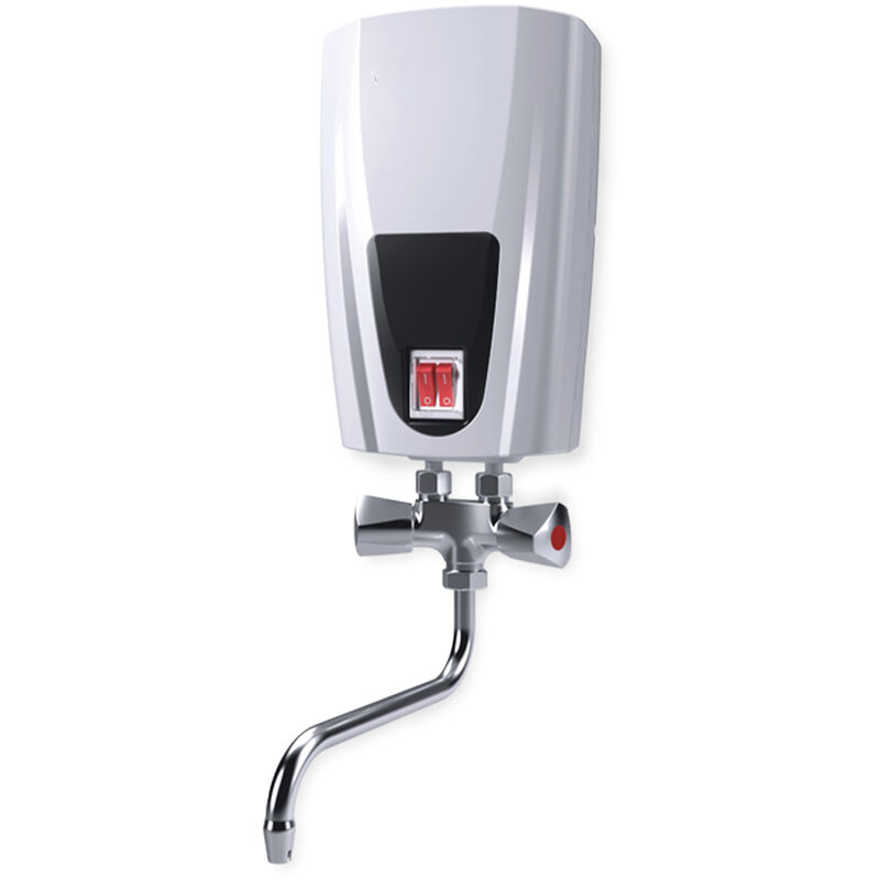 Sannover - Chauffe-eau électrique instantané avec robinet Flavia 5 kW Sur évier - Gris