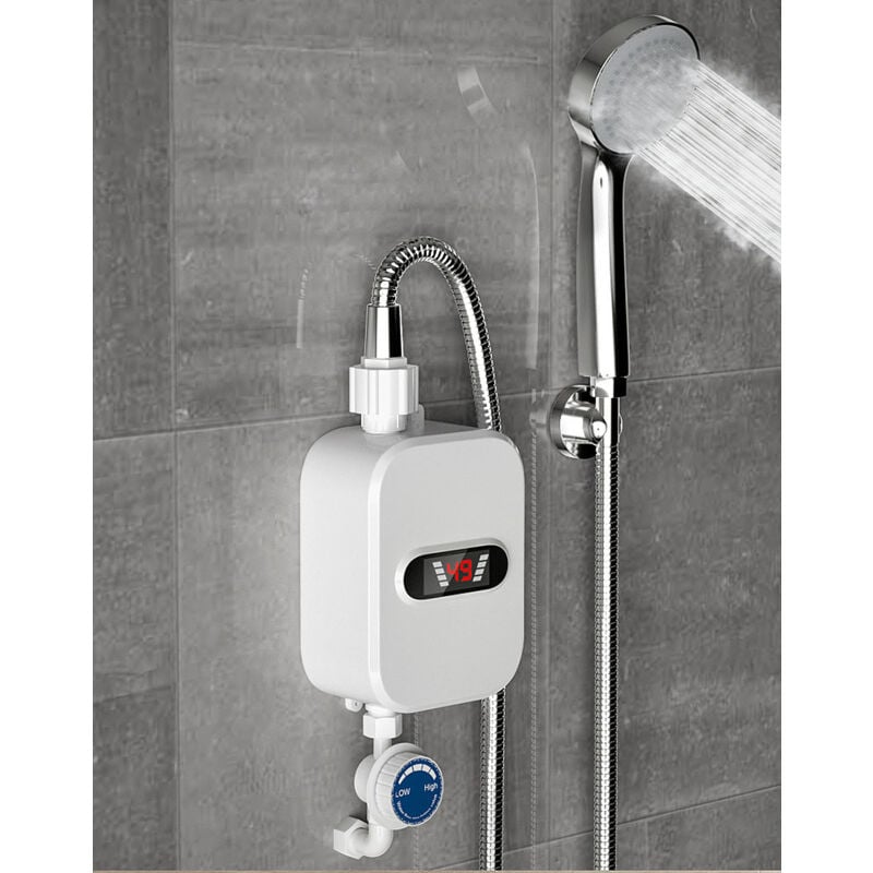 Tonchean - Chauffe-eau électrique instantané Mini chauffe-eau Mini chauffe-eau rapide 3500 w 220 v pour cuisine salle de bain douche