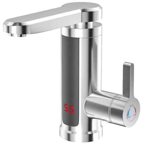 Chauffe-eau électrique instantané pour évier de cuisine - Robinet sans réservoir économique, système de chauffage rapide, distributeur d'eau chaude et froide pour maison/camping-car/bureau.