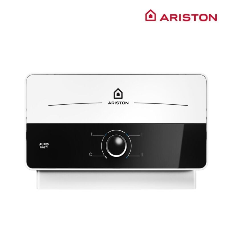 Ariston - Chauffe-eau électrique instantané pour lavabos aures multi 5kW (230V), multi-points de puisage, 3l/min