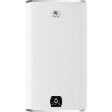 Chauffe-eau électrique Malicio 3 connecté Thermor - 2400W - Carré vertical mural - 120L - 4 à 5 personnes - Blanc