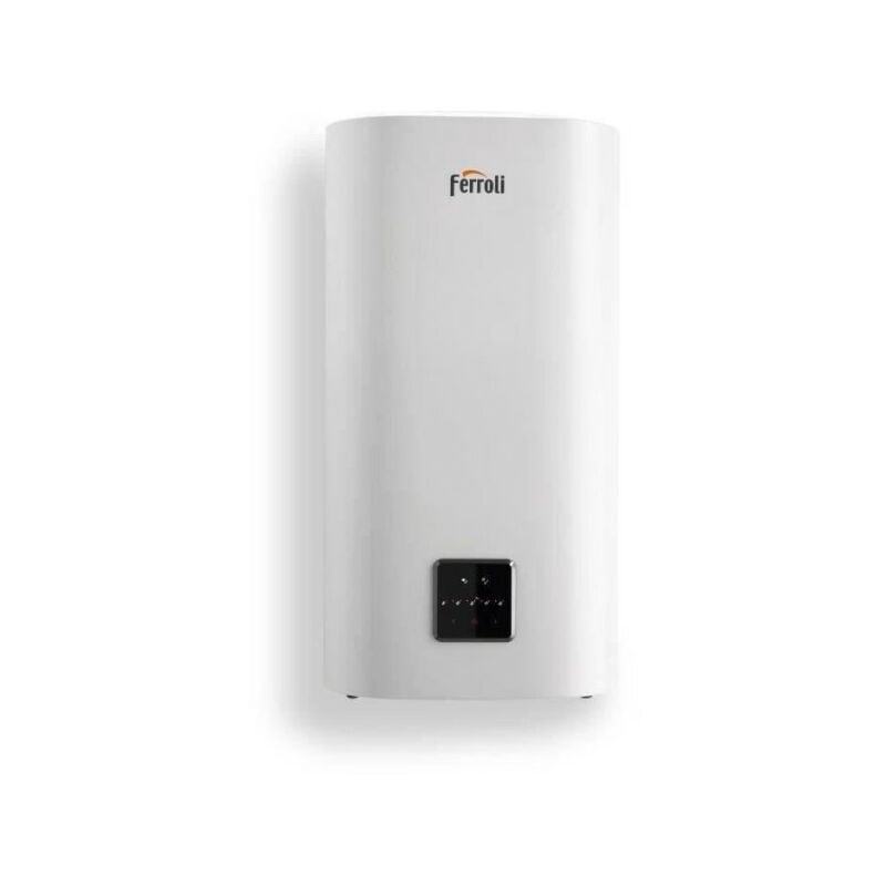 Ferroli - Chauffe-eau électrique titano twin 80L - Vertical - Anode Magnésium - Blanc