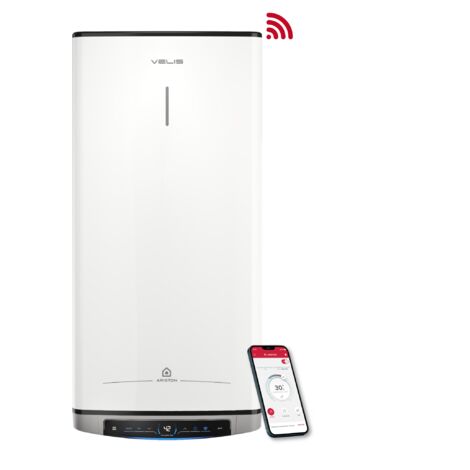 Chauffe-eau électrique ultra plat – Ariston VELIS EVO DUNE DRY WiFi 45L – 25% d'Économie d'Énergie – Flexibilité Energétique
