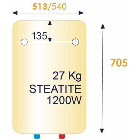 Chauffe-eau électrique Steatis 150L vertical mural standard (251178)